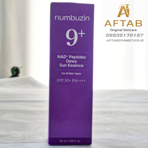 ضدآفتاب شیمیایی نامبوزین شماره ۹ اصل مدل Numbuzin No.9 Skin Smoothing Sunscreen با SPF 50+ PA++++ و بافت ژل-کرم